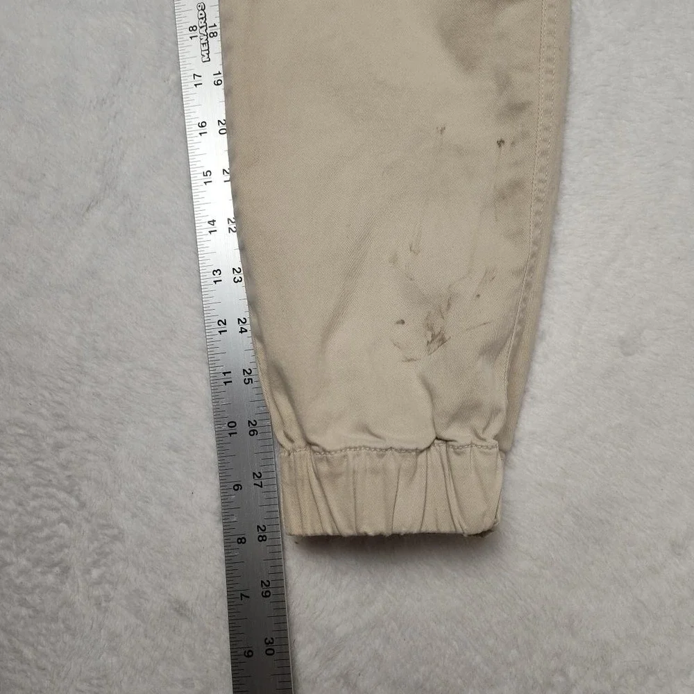 Bearbottom‎ Pants Mens 30x28 Beige Jogger Elastic Waist Cuffed Stretch Casual